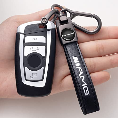 SDSHSM Genuine Leather Car Keychain for Mercedes - Image 2