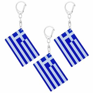 BQTBQT Greece Flag Keychain