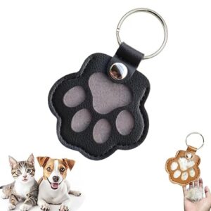 Sakinre Pet Memorial Gifts for Cat Dog, Cute Leather Paw Keychain, Pet…