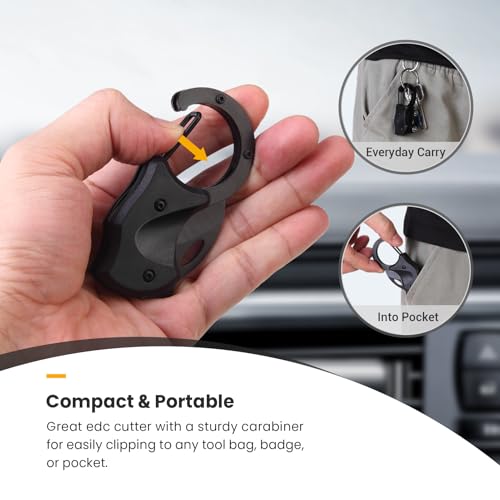 FUNBRO Small Pocket Knife Gift for Men, Keychain Box Cutter with 1.34inch… - Image 5