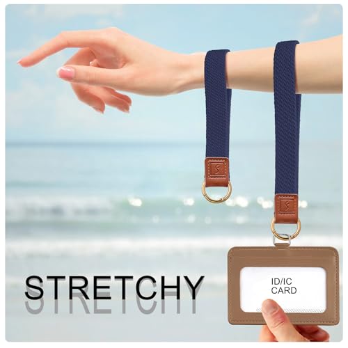 Fishent Stretchy Key Chain, Cute Keychain Wristlet, Upgraded Woven Wrist Lanyard for… - Image 3