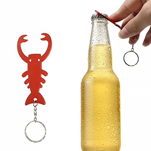 Honbay 6PCS Lobster Bottle Opener Keychain Aluminum Alloy Beer Bottle Opener Party… - Image 6