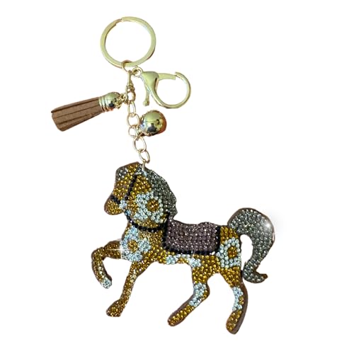 Popfizzy Horse Keychain Accessories for Women and Girls, Rhinestone Backpack Key Chain,… - Image 9