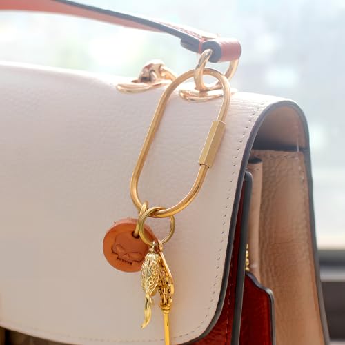 CMVFYL Gold Brass Key Rings, Purse Bag Charms for Handbags, Screw Lock… - Image 5