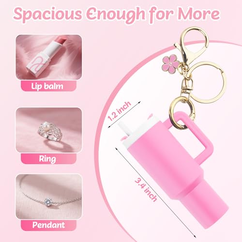 Wchoicsy 8 Pack Mini Tumbler Keychain for Stanley Cup, Mini Cup Keychain… - Image 5