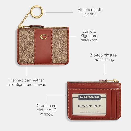 Coach Essential Mini ID Card Case, Tan Rust - Image 3