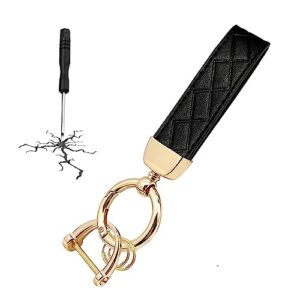 STACCTE Car Keys Keychain, Leather Key Chain, Universal Decorative Car Key Holder,…