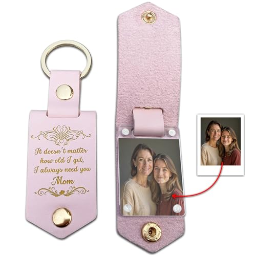 V VIBEPY Personalized Gifts For Mom Photo Keychain, From Daughter Son Husband - Image 6