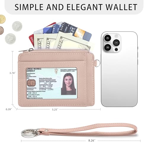 SEAVILIA Small Wallet for Women Slim Wristlet Keychain Wallets RFID Credit Card… - Image 6