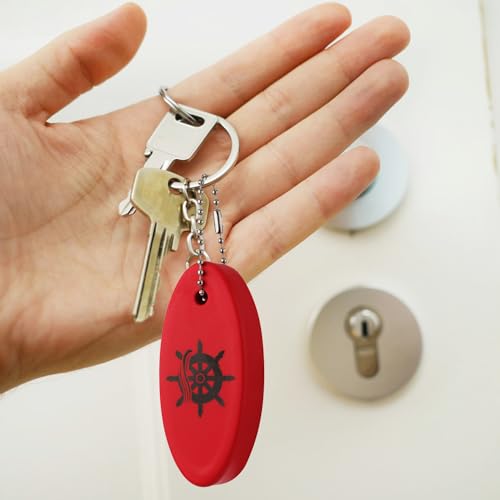 XIHIRCD 4pcs Boat Key Floating Keychain, Float Boating Key chain Foam PU… - Image 6