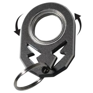 YIPUKIYI Keychain Spinner Fidget Ring Metal Key Chain Spinner Fidget Ring Type…