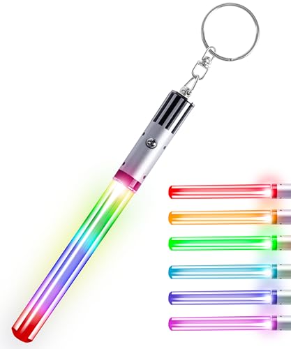 LIGHTSABER KEYCHAIN LIGHT UP LED STAR WAR Glowing Light Saber Key Chain…