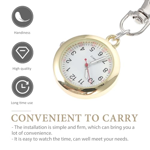 balacoo Pocket Watch Clip On, Pocket Watch with Key Buckle Portable Necklace… - Image 5