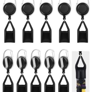 GAUENEEN 10 Pcs Retractable Lighter Clip Holder, Keychain Lighter Leash with Clip…