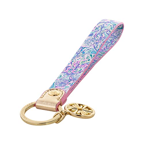 Lilly Pulitzer Durable Leatherette Strap Key Chain, Cute Wristlet Keychain Accessory with… - Image 2