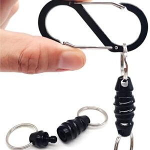 Migrdots Quick Release Keychain and 2.6In S Biner Double Sided Carabiner Clip