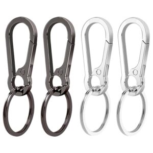 PIGORY 4Pcs Keychain for Car Keys, Metal Key Chain Carabiner for Keys,…