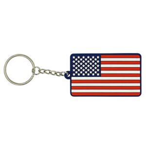 Great 1 Products American Flag Keychain with Key Ring