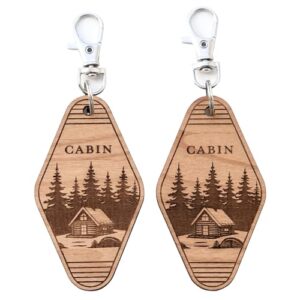 Timber Box Design Vacation Home Keychain