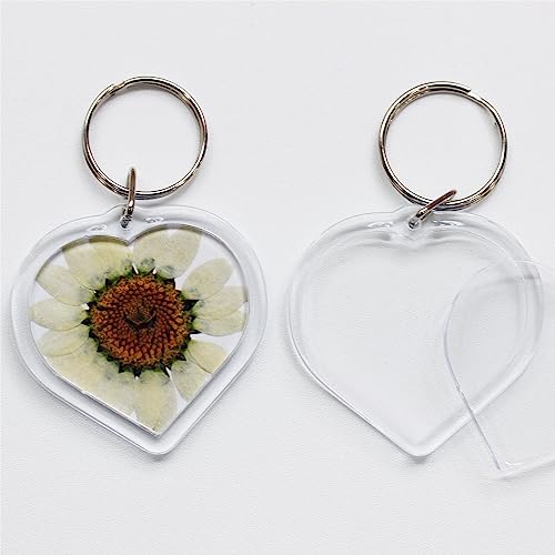 BetterJonny 20Pcs Acrylic Photo Keychain Blanks Photo Keychains Clear in Photo Keychain… - Image 3