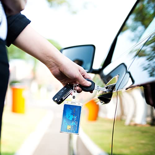 TIESOME ID Card Badge Holder with Keyring, 2 Pack Heavy Duty Badge… - Image 7