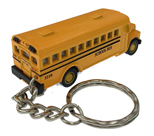 KiNSFUN Classic Mini School Bus 2.5 Inches Die Cast Metal Model Key… - Image 4