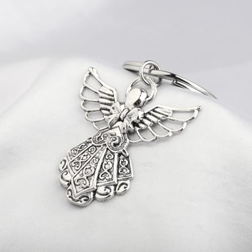 BNQL Guardian Angel Keychains 3 PCS Angel Charm Keychain Key Ring Guardian… - Image 8