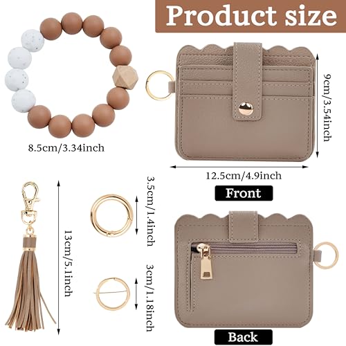 Lostars Wallet Keychain Wristlet for Women RFID Card Holder Keychain Key Chain… - Image 2