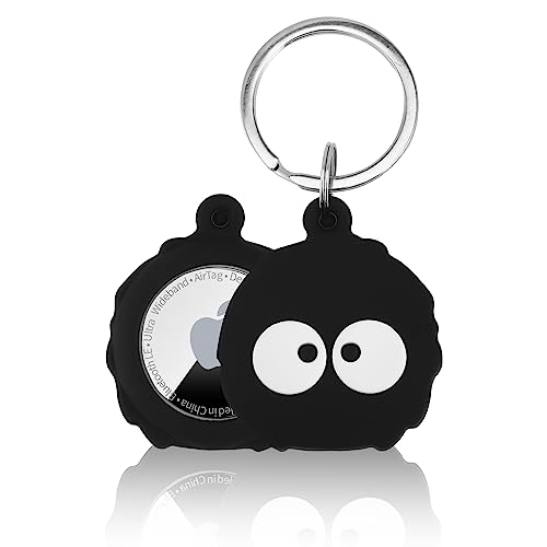 Soft Silicone Case Cover for Airtag with Key Ring, Compatible with Apple…