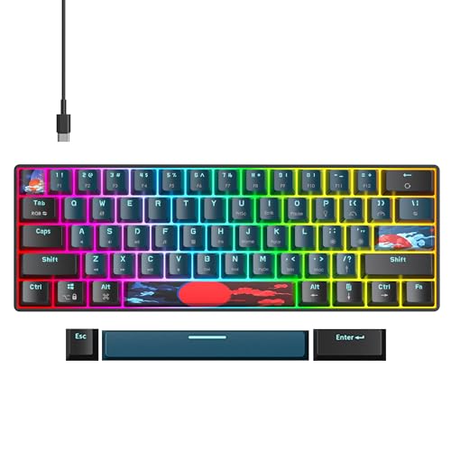 Fogruaden Wired 60% Percent Mechanical Keyboard, RGB Gaming Keyboard 60 Percent, Ultra - Image 7