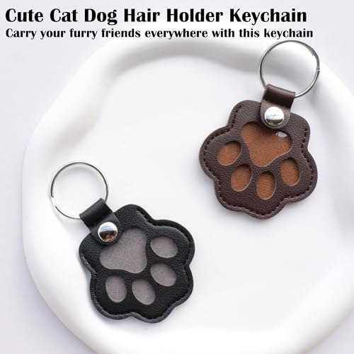 Sakinre Pet Memorial Gifts for Cat Dog, Cute Leather Paw Keychain, Pet… - Image 2