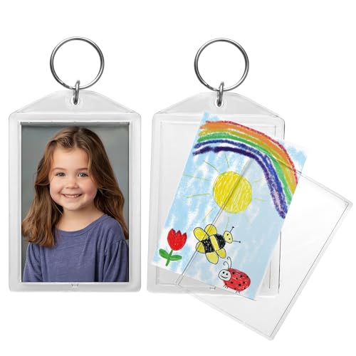 Snapins Clear Acrylic 2" x 2.875" Photo Keychains - Image 6