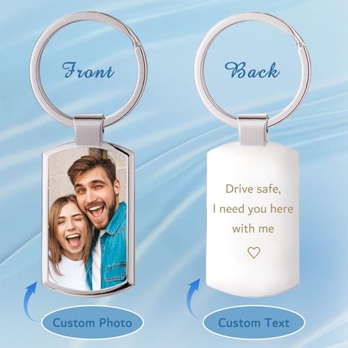 Custom Keychain With Picture Personalized Keychains Photo Keychain llaveros personalizados Personalized Gifts… - Image 2