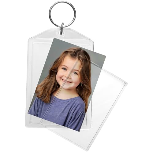 Snapins Clear Acrylic 2" x 2.875" Photo Keychains - Image 3