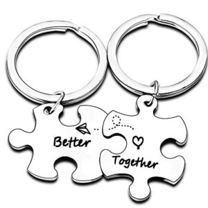 Nimteve Gifts for Couples Boyfriend Gift Girlfriend Keychains For Husband Wife Valentines…