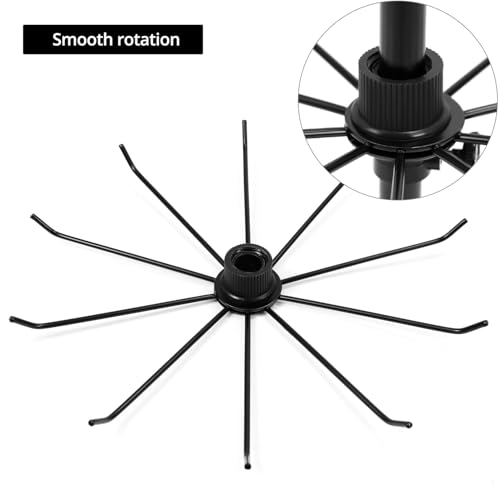 QWORK Rotating Jewelry Display Stand with Hooks - Image 5