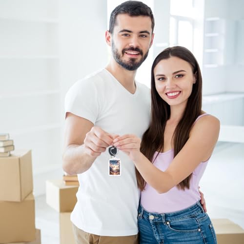 Baaxxango 30 pcs Acrylic Photo Frame Keyring,2.16 x 1.5 Inch/5.5 x 4… - Image 7