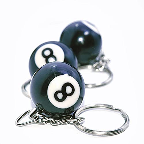 MGBISYI Ball Key Chains Eight Ball Billiards Fashion Keychain (1 pc) - Image 4