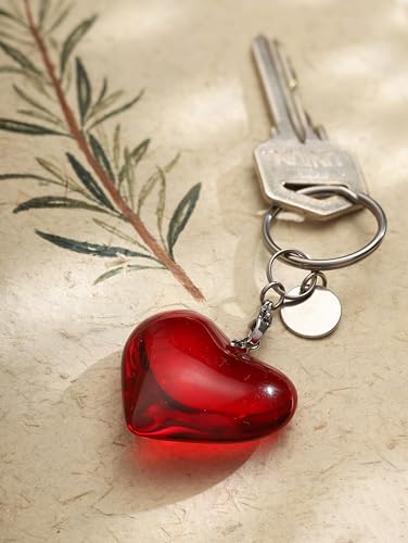 Sacina Y2k Grunge Red Heart Keychain, Y2k Emo Grunge Keychain, Goth Accessories… - Image 6