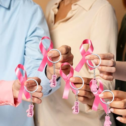 Sitroasho 30PCS Breast Cancer Awareness Keychains for Women - Image 7