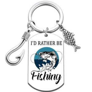 Uerifr Fishing Gifts for Men Fish Keychain Gifts for Fisherman Funny Fly…