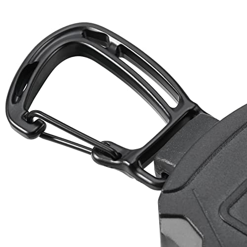 SHENGXIN 2 Pack Retractable Keychain Heavy Duty Carabiner Badge Holder, Tactical ID… - Image 5