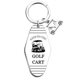 Golf Cart Keychain Golfs Accessories Funny Golf