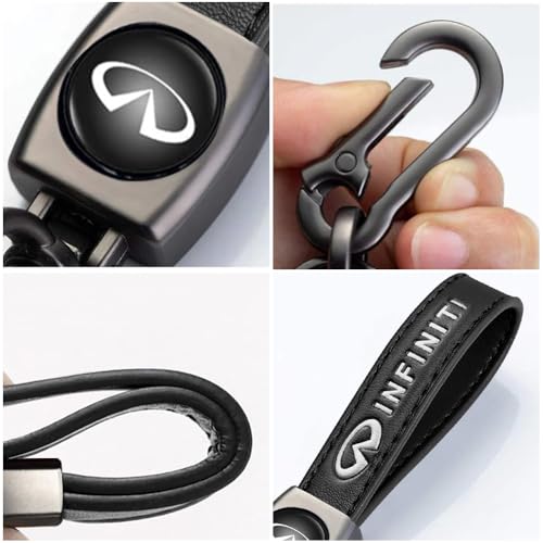 Genuine Leather Key Chain for Infiniti QX50 Q50 Q70 Q70L Q60 QX30… - Image 3