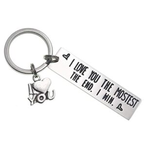LParkin I Love You The Mostest The End I Win Keychain Couples…