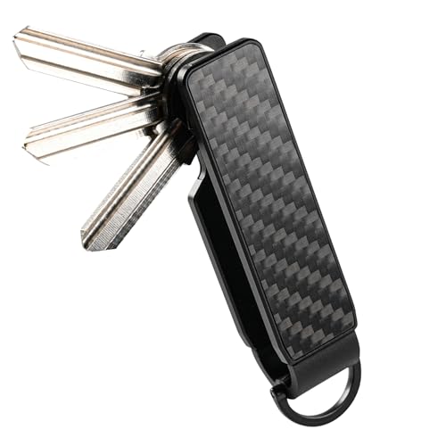 CAXGEK Metallic Carbon Fiber Key Organizer