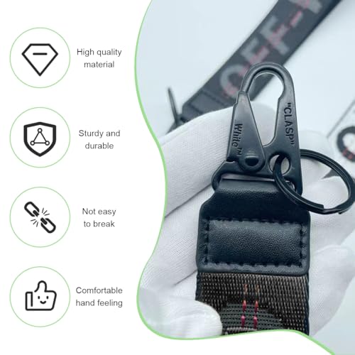 DXNQ Car Keychain, Fabric Keychain Wrist Lanyard, Key Ring for Cars Keys… - Image 4