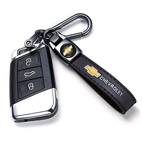 Genuine Leather Key Chain Set for Chevy Malibu Camaro Trax Traverse Sonic… - Image 2