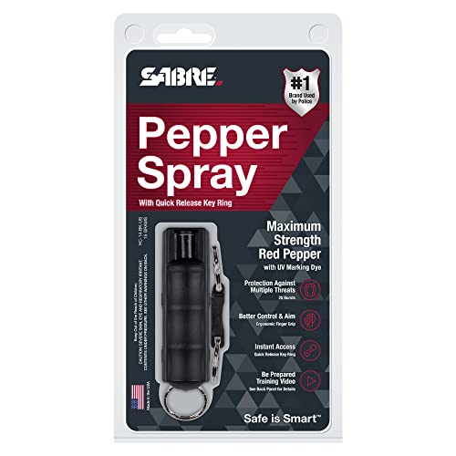 SABRE Pepper Spray with Quick Release Key Ring, 3X longer spray time,… - Image 8