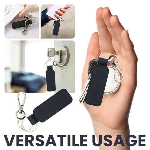 Personalized Leather Keychain, Coordinates Key Chain, Gift for Birthday, Universal Key Fob… - Image 7